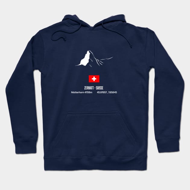 Matterhorn 4708m Hoodie by leewarddesign